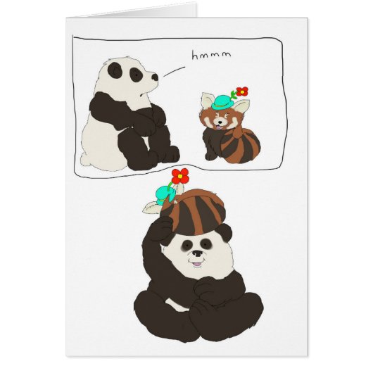 Panda Red Panda Cards (Front)