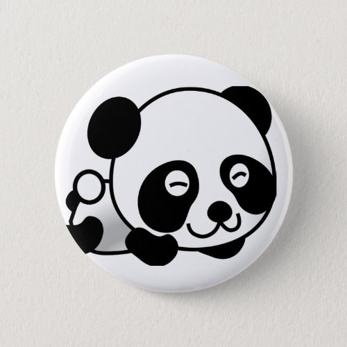 panda Round Button Standard 2 Inch Button