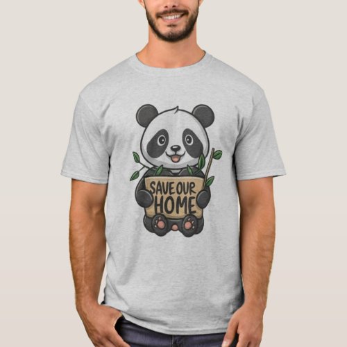 Panda _ Save Our Home T_Shirt