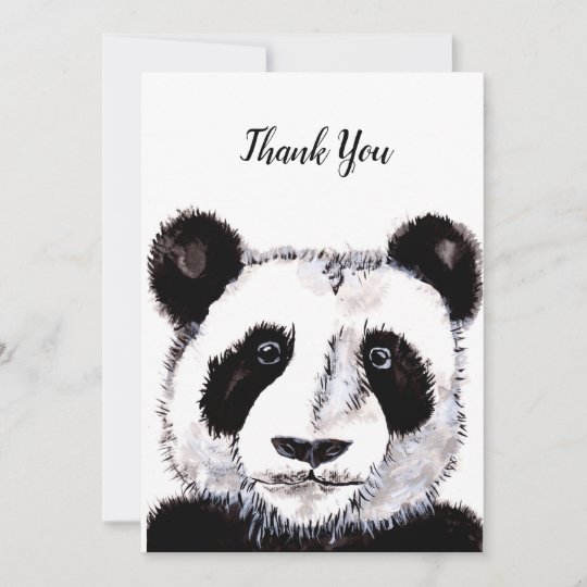 Panda says thank you card | Zazzle.com