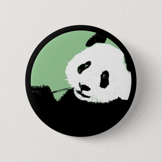panda. seagreen circle. button (Front)