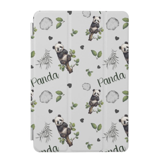 Panda Seamless Pattern Baby Blanket iPad Mini Cover (Front)