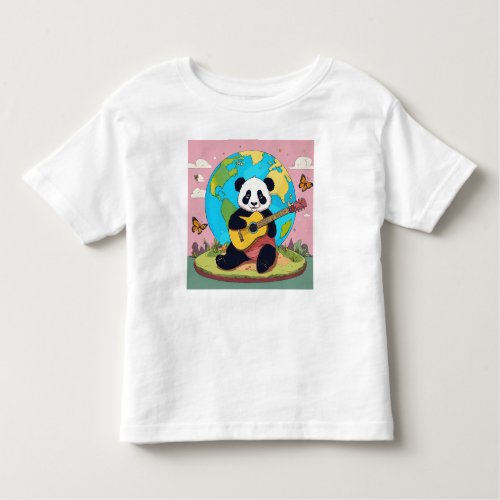 Panda Serenade Earth Day Edition Baby T_Shirt Toddler T_shirt