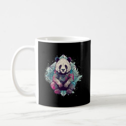 Panda Serenity Spiritual Watercolor Tattoo Basebal Coffee Mug