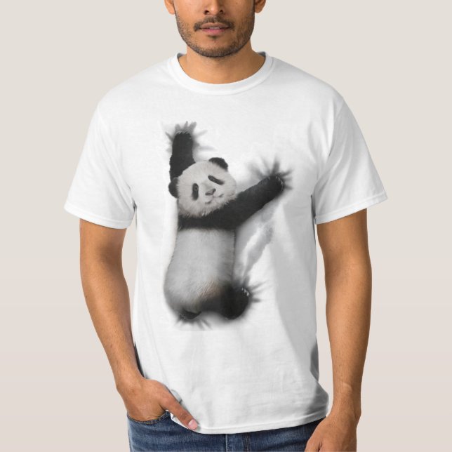 Panda Shirt Humorous Graphic Animal T-Shirt Gifts (Front)