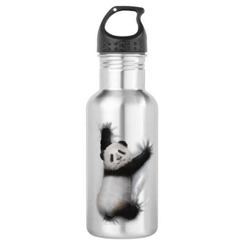 Panda Shirt Humorous Graphic Animal T_Shirt Gifts Stainless Steel Water Bottle