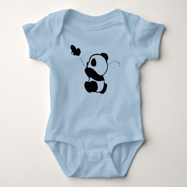 Panda Shirt, Panda Lover T-shirt, Funny Panda  Baby Bodysuit (Front)