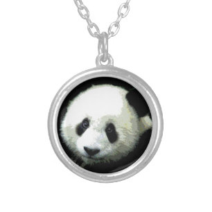 Panda Silver Plated Necklace