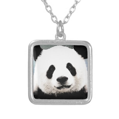 Panda Silver Plated Necklace