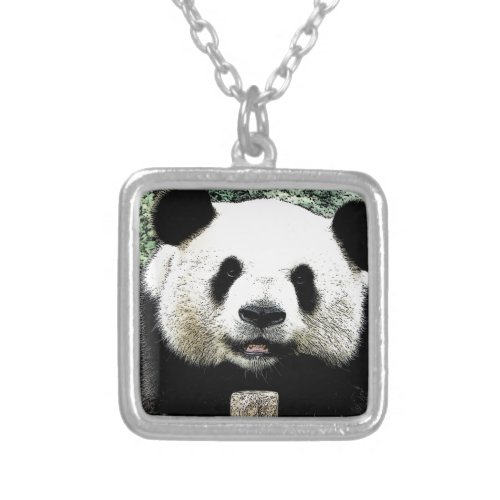 Panda Silver Plated Necklace