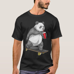 Panda Skater Skateboard T-Shirt