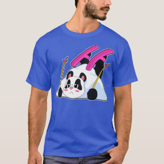 Panda Skier Ski T-Shirt