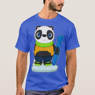 Panda Skier Ski Winter sports T-Shirt