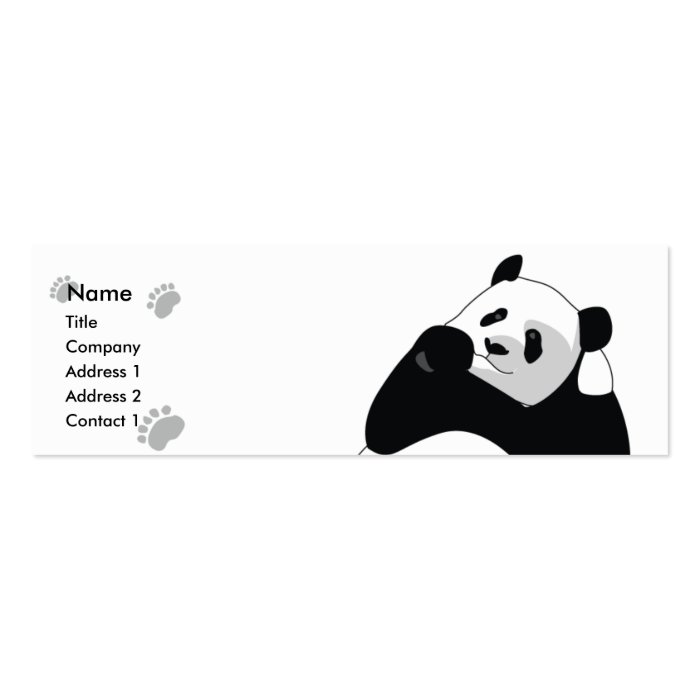 Panda   Skinny Business Card