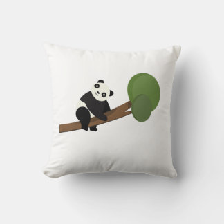 Panda Sleep Throw Pillow