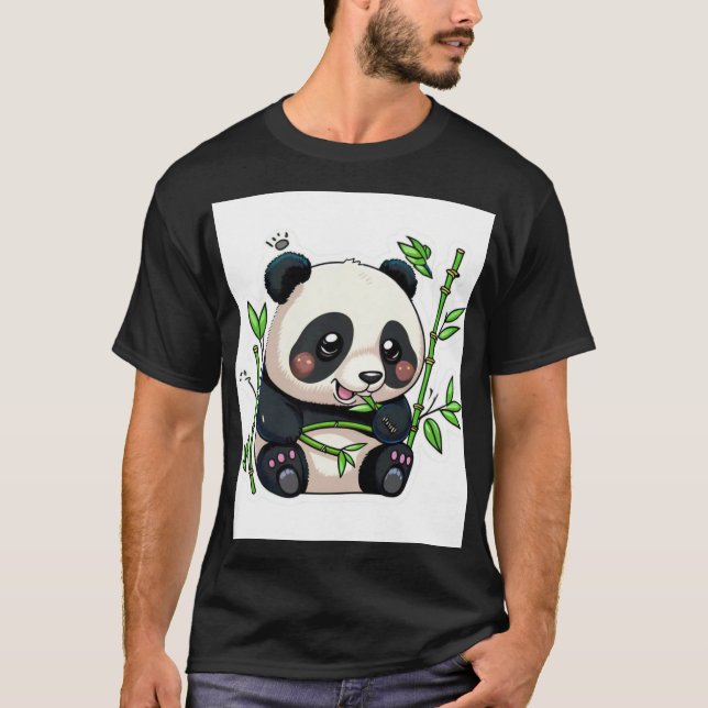 Panda Snack Time&quot T-Shirt (Front)