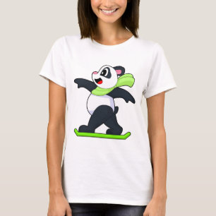Panda Snowboarder Snowboard Winter sports T-Shirt