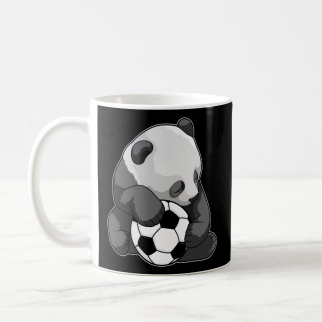 Panda Soccer Soccer Player Sports Coffee Mug (Left)