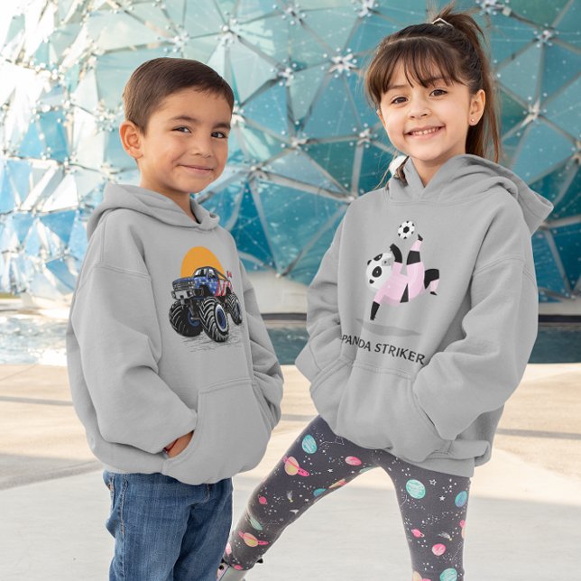 Panda Soccer Striker Girl's Soccer  Hoodie (Creator Uploaded)