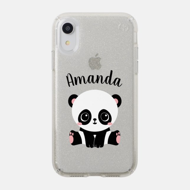 Panda Speck iPhone XR Case (Front (Silver Phone))