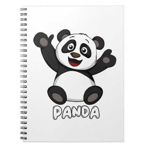 Panda spiral noteboo notebook