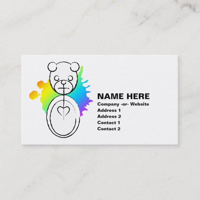 panda splatz. business card (Front)