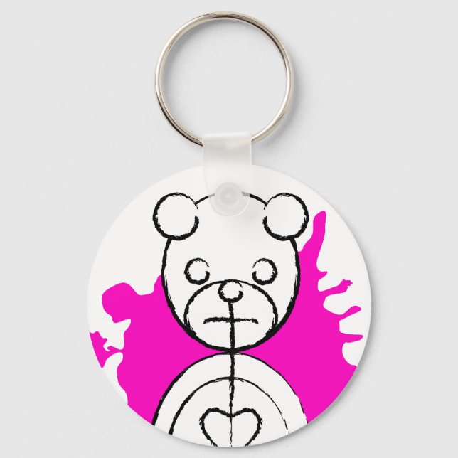 panda splatz. keychain (Front)
