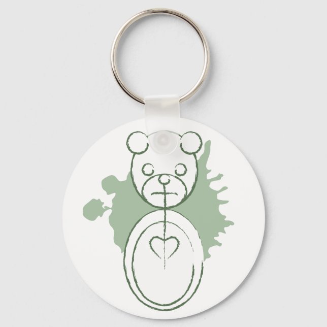 panda splatz. keychain (Front)