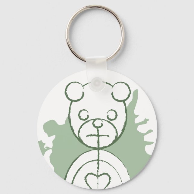 panda splatz. keychain (Front)