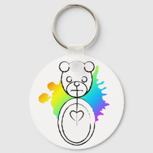 panda splatz. keychain