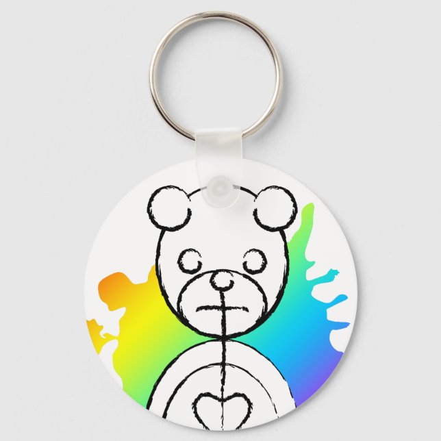 panda splatz. keychain (Front)