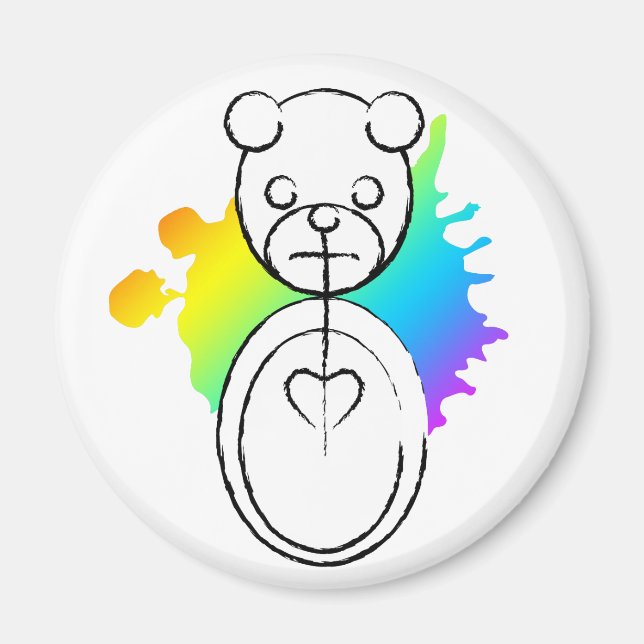 panda splatz. magnet (Front)