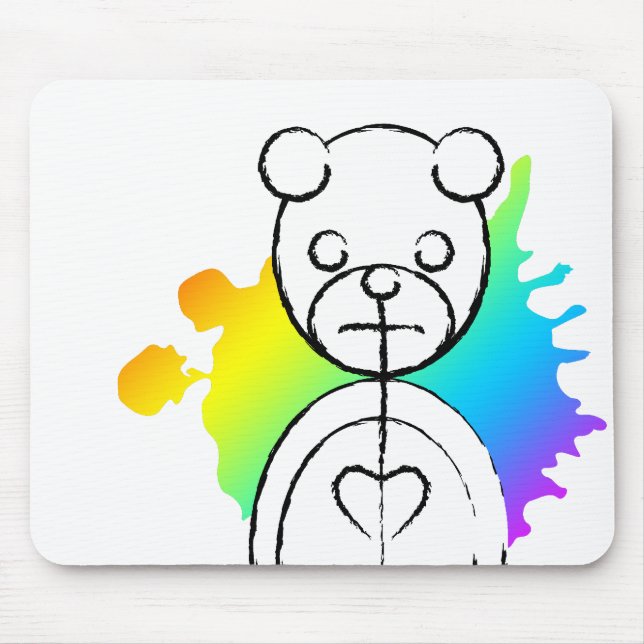 panda splatz. mouse pad (Front)