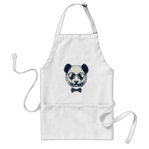 Panda Stripes Adult Apron