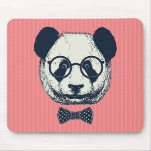 Panda Stripes Mouse Pad