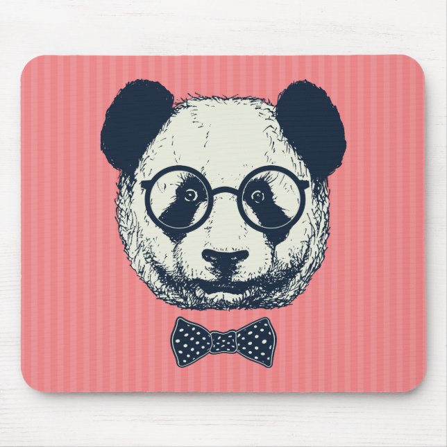 Panda Stripes Mouse Pad (Front)