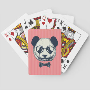 Panda Stripes Poker Cards