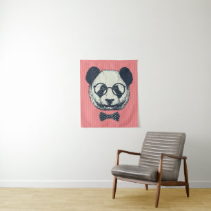 Panda Stripes Tapestry