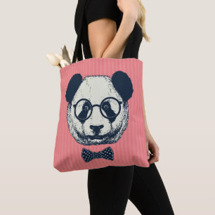 Panda Stripes Tote Bag