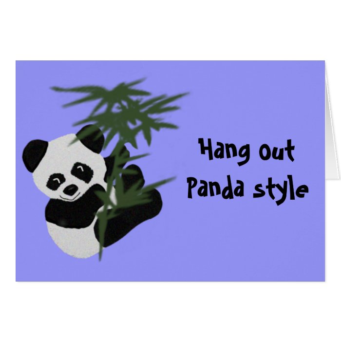 Panda Style Birthday Blast Card