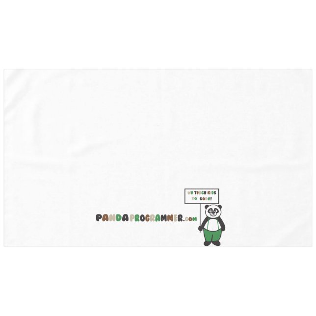 Panda Table Cloth (Front (Horizontal))