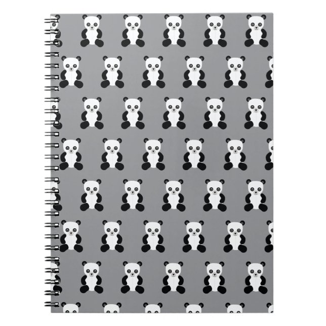 Panda Teddy Bear Notebook (Front)