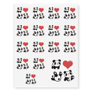 Panda Temporary Tattoos