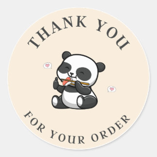 Panda Thank You Sticker
