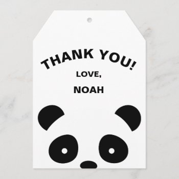 Panda Thank You Tags  Favor Tags by PrinterFairy at Zazzle