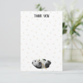 Panda Theme Thank You Note Cards (Standing Front)