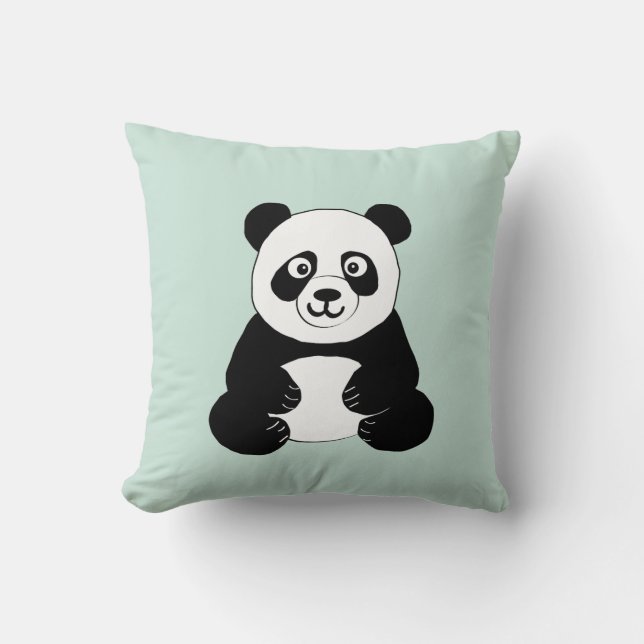 Panda Throw Pillow (Front)