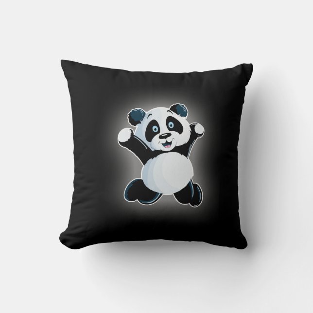 Panda Throw Pillow (Front)