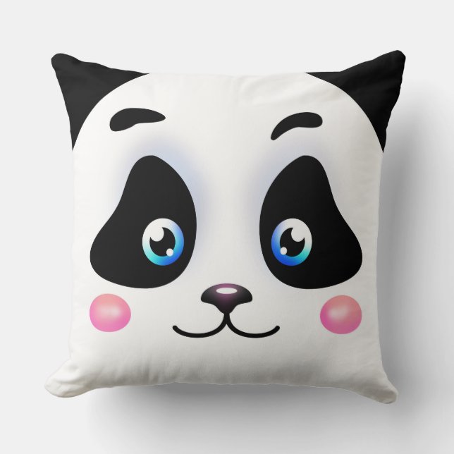 Panda Throw Pillow (Front)