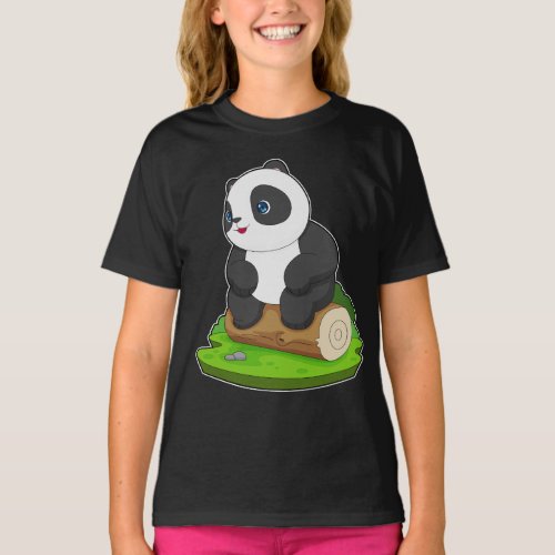 Panda Tree trunk T_Shirt